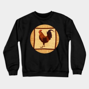 Little Red Rooster Orange Crewneck Sweatshirt